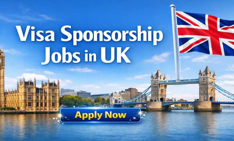 UK jobs abroad with visa sponsorship £65,000 salary in 2026